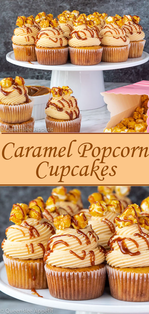 Caramel Popcorn Cupcakes