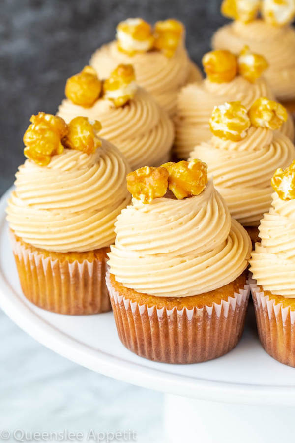 Caramel Popcorn Cupcakes