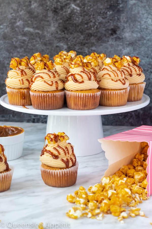 Caramel Popcorn Cupcakes