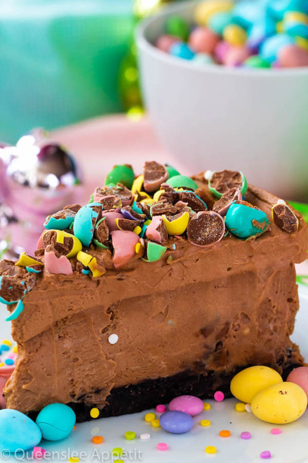 Malted Easter Egg Milk Chocolate Cheesecake | Queenslee Appétit