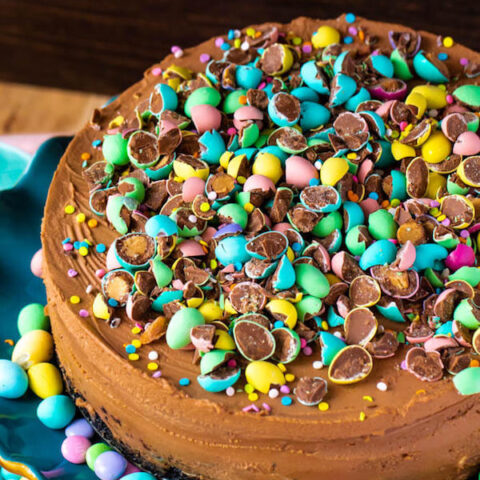 Malted Easter Egg Milk Chocolate Cheesecake
