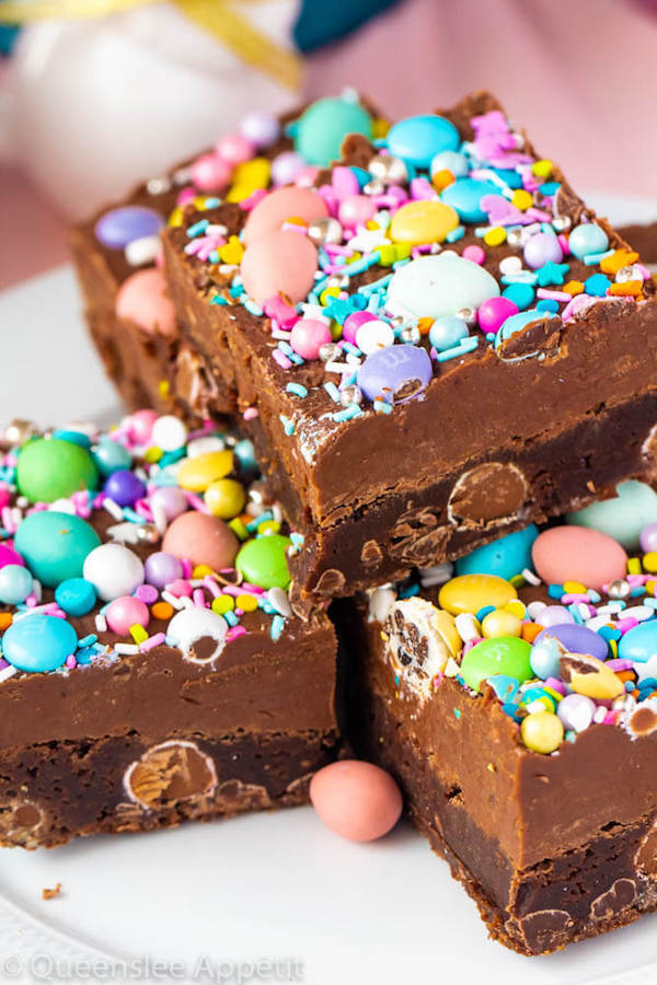 Malted Milk Chocolate Easter Egg Fudge Brownies Queenslee Appétit