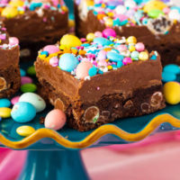 Malted Milk Chocolate Easter Egg Fudge Brownies