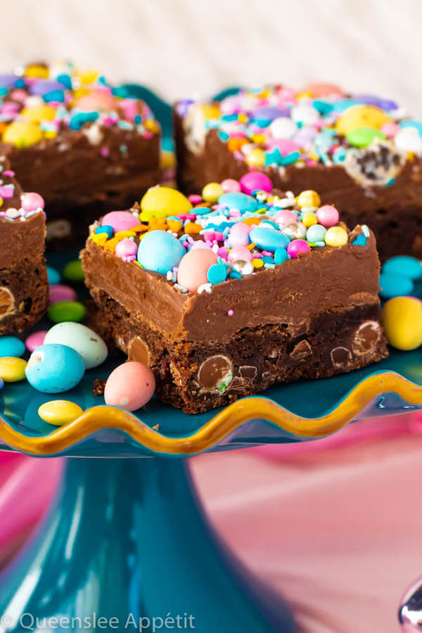 Malted Milk Chocolate Easter Egg Fudge Brownies Queenslee Appétit