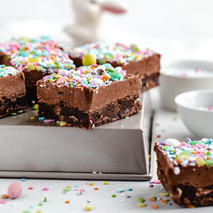 Malted Milk Chocolate Easter Egg Fudge Brownies