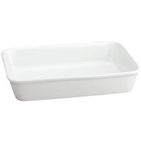 HIC Oblong Rectangular Baking Dish Roasting Lasagna Pan, Fine White Porcelain, 13-Inches x 9-Inches x 2.5-Inches