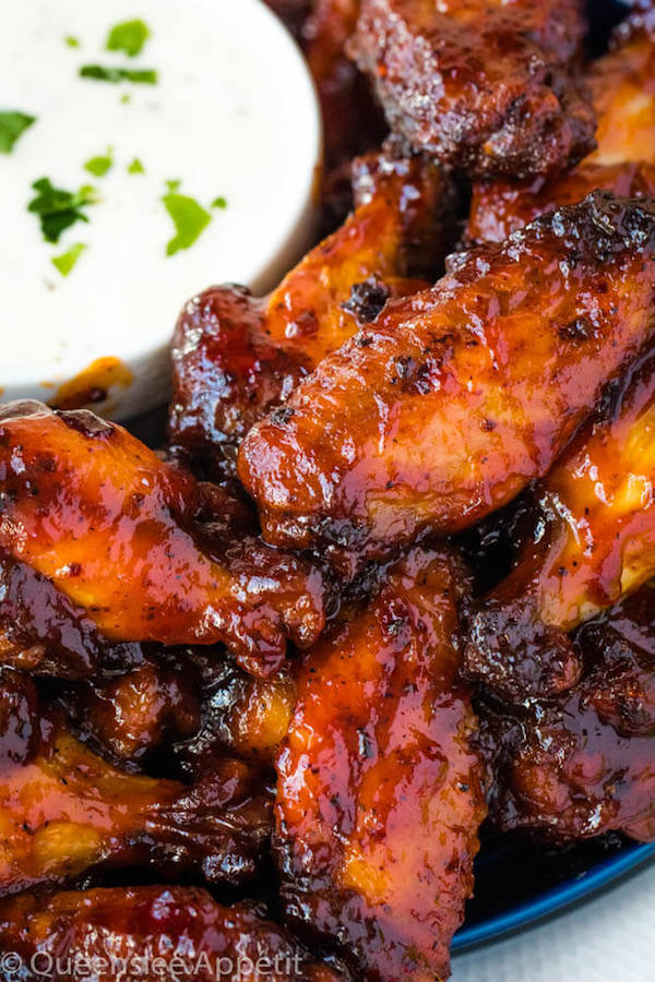 Chicken Wings with Honey BBQ Sauce