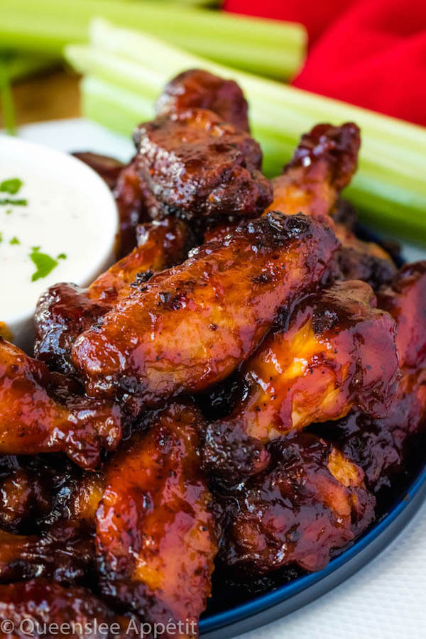 Honey BBQ Chicken Wings with Ranch Dipping Sauce