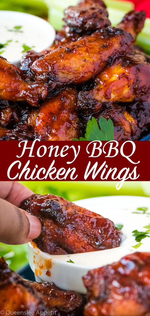 Honey BBQ Chicken Wings with Ranch Dipping Sauce