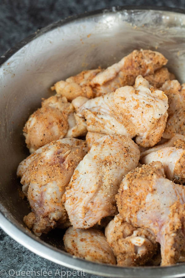 seasoned chicken wings