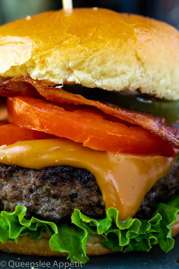 beer burgers with beer cheese sauce