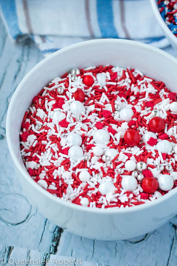 Canada Day sprinkle mix