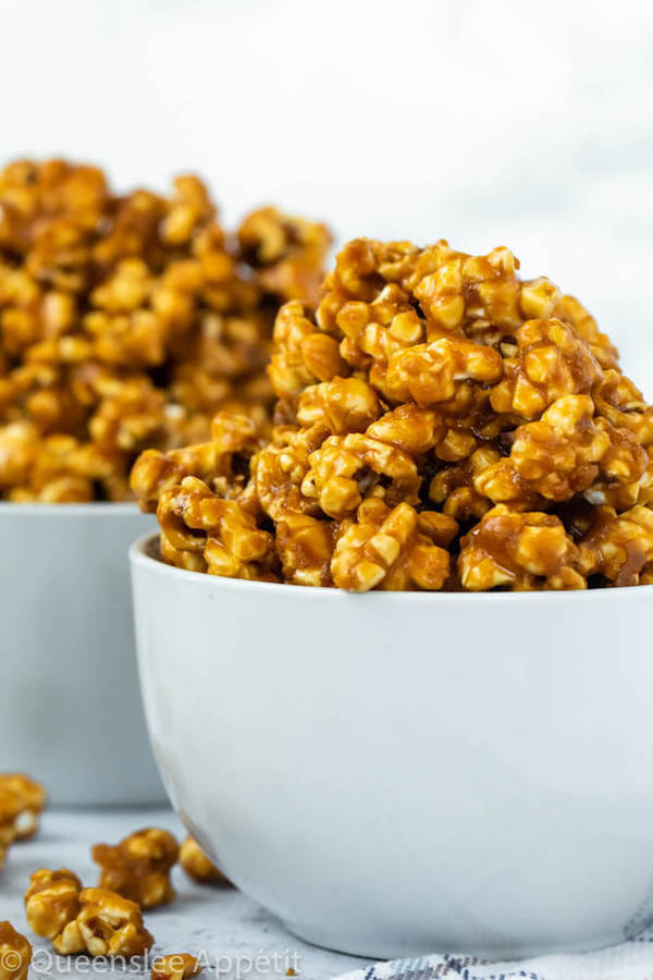 homemade caramel popcorn