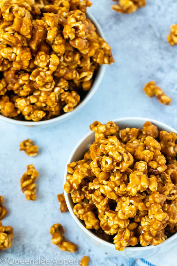 homemade caramel popcorn