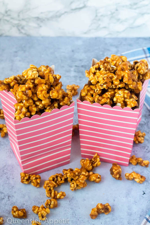 homemade caramel popcorn 