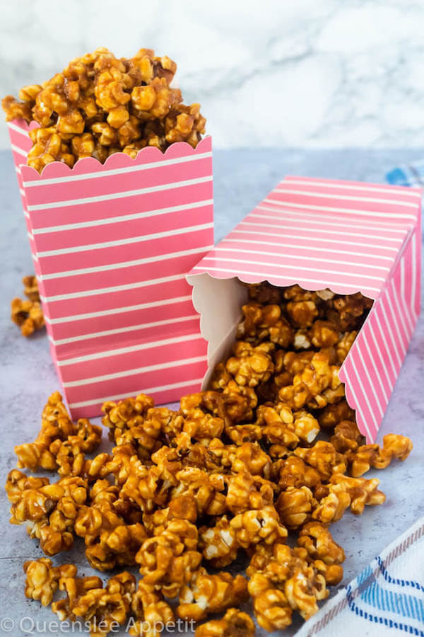 homemade caramel popcorn