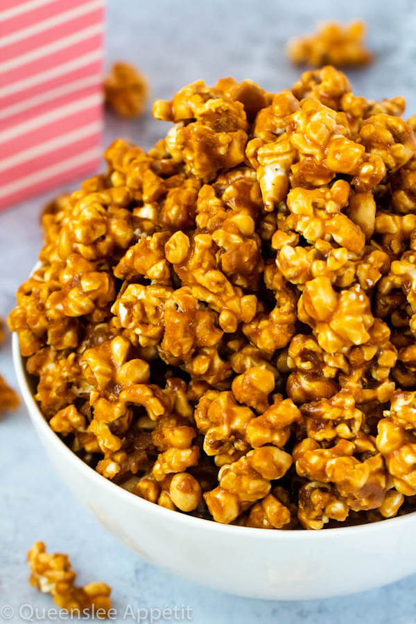 homemade caramel popcorn