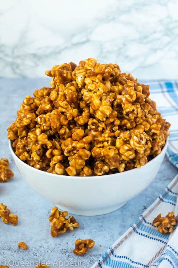 homemade caramel popcorn