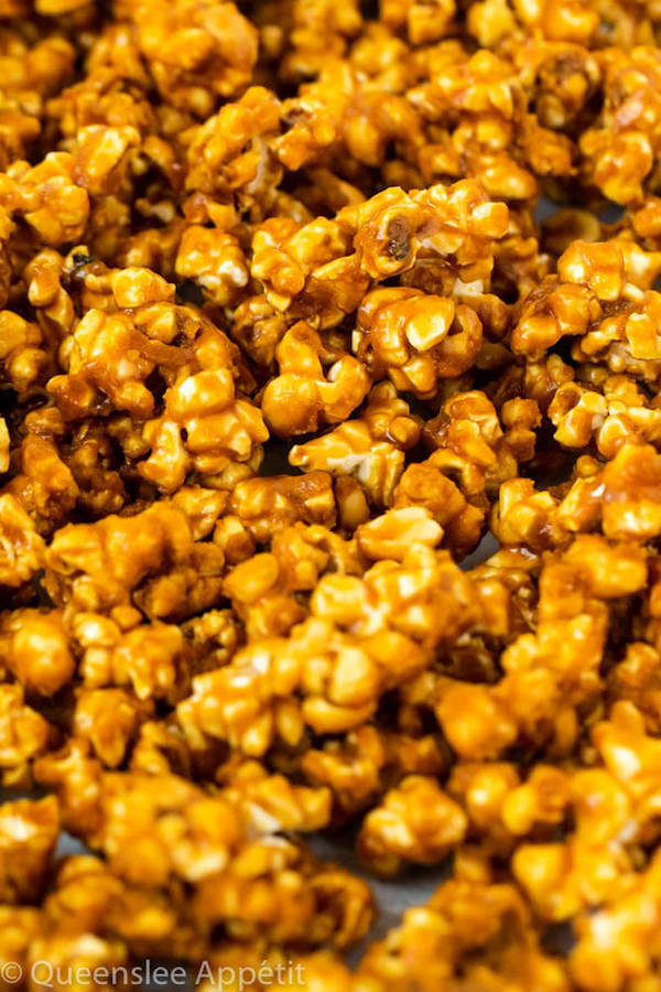 homemade caramel popcorn