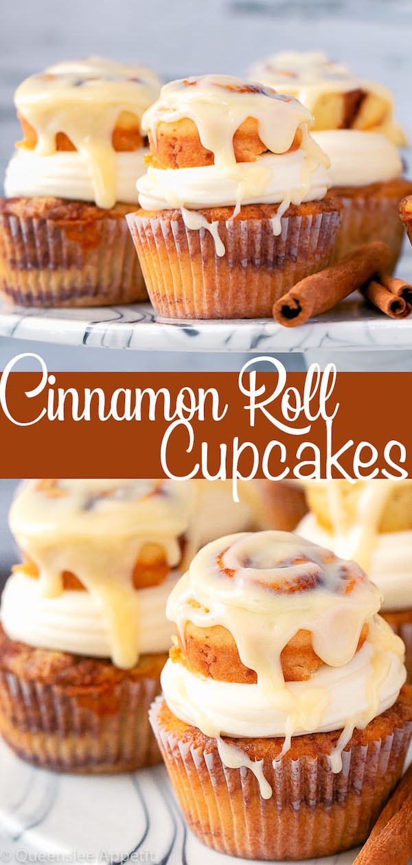 Cinnamon Roll Cupcakes Pinterest Image