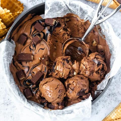 No-Churn Kit-Kat Ice Cream