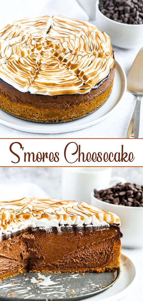 s'mores cheesecake pinterest image