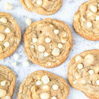 Weiße Schokolade Macadamia-Nuss-Cookies