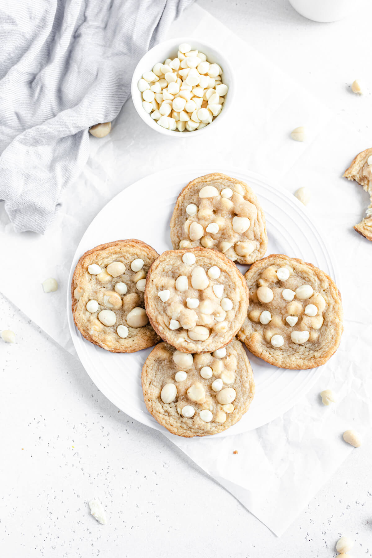 cookies on a white plate