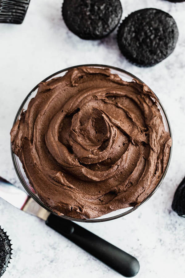 dark chocolate ganache frosting