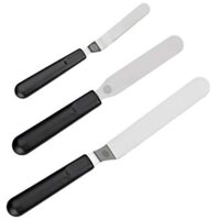 Wilton Icing Spatula Set for Baking, 3-Piece - 13 and 9-Inch Angled and 11-Inch Straight Spatulas