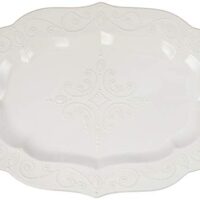 Lenox French Perle Large Serving Platter, White - 844445