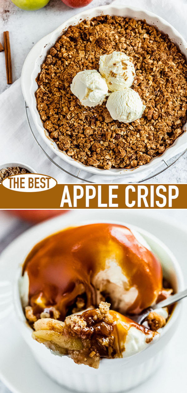 the best apple crisp Pinterest image
