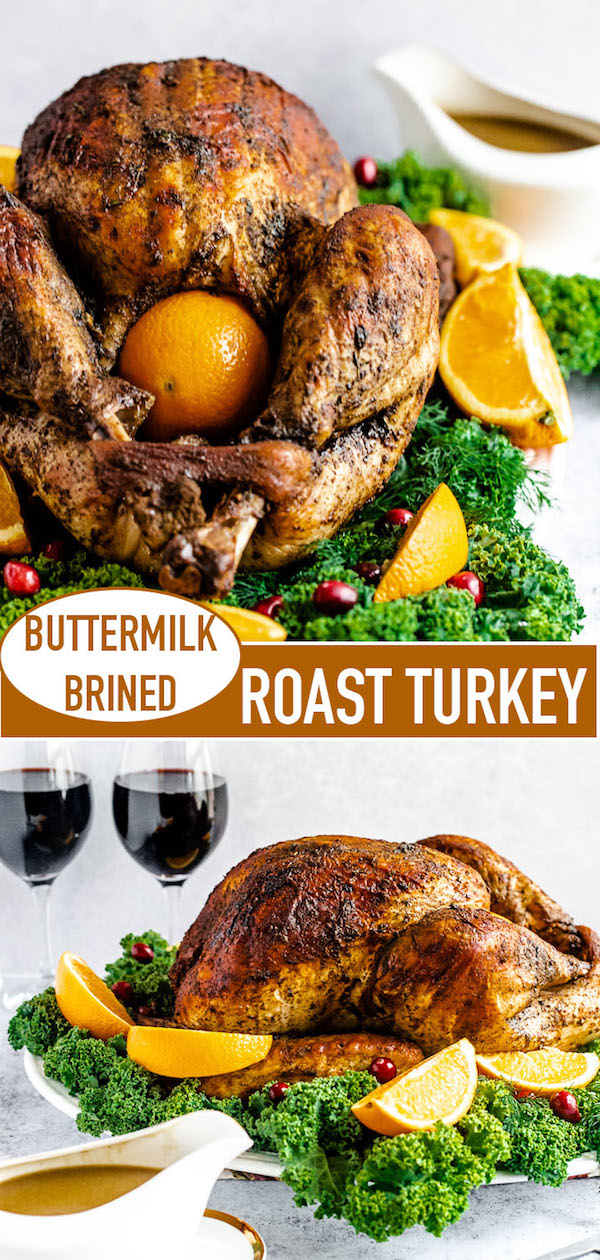 buttermilk roast turkey long pin image