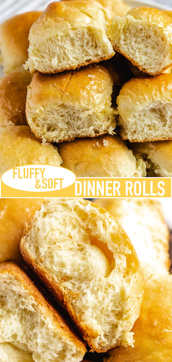 dinner rolls long Pinterest pin image