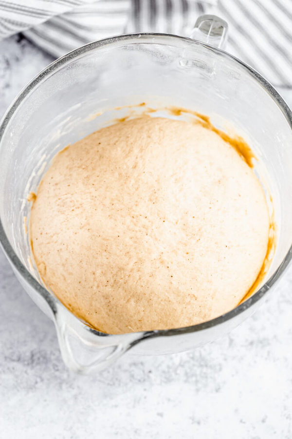 ball of chai dough in a bowl