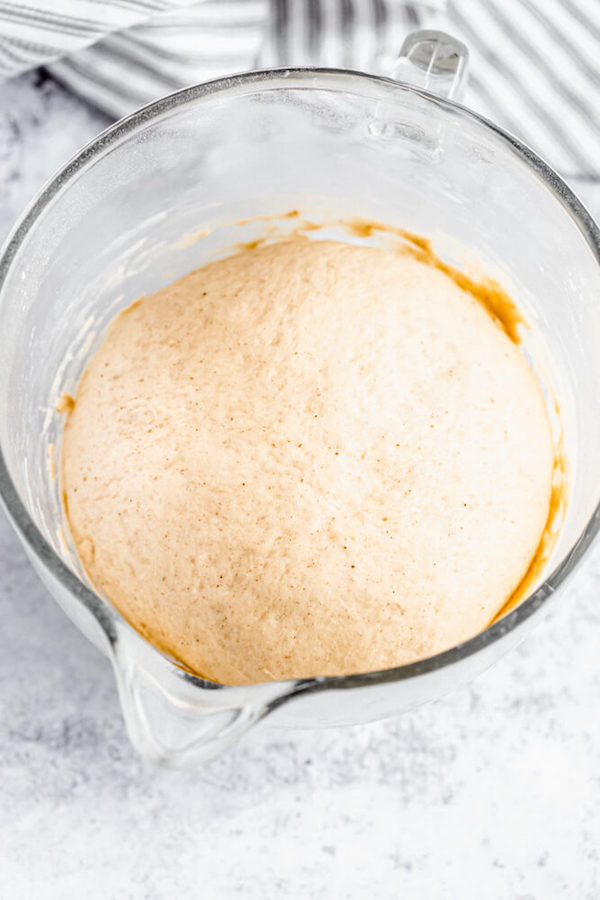 ball of chai dough in a bowl