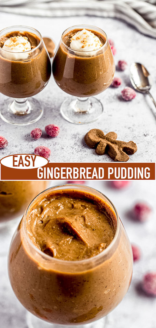 gingerbread pudding pinterest image