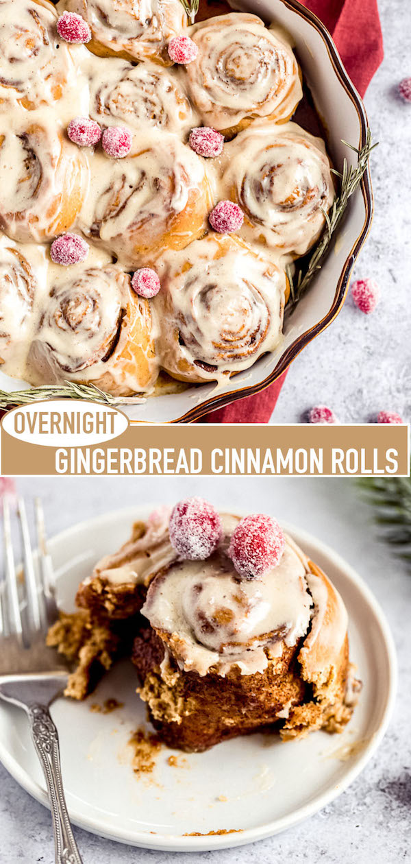 gingerbread cinnamon rolls pin image