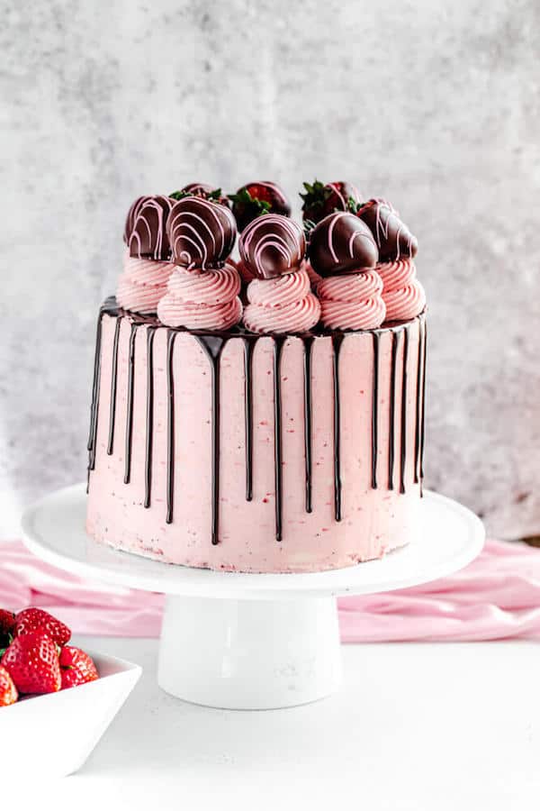 Chocolate Beet Layer Cake with Pink Frosting and Chocolate Ganache -  Golubka Kitchen