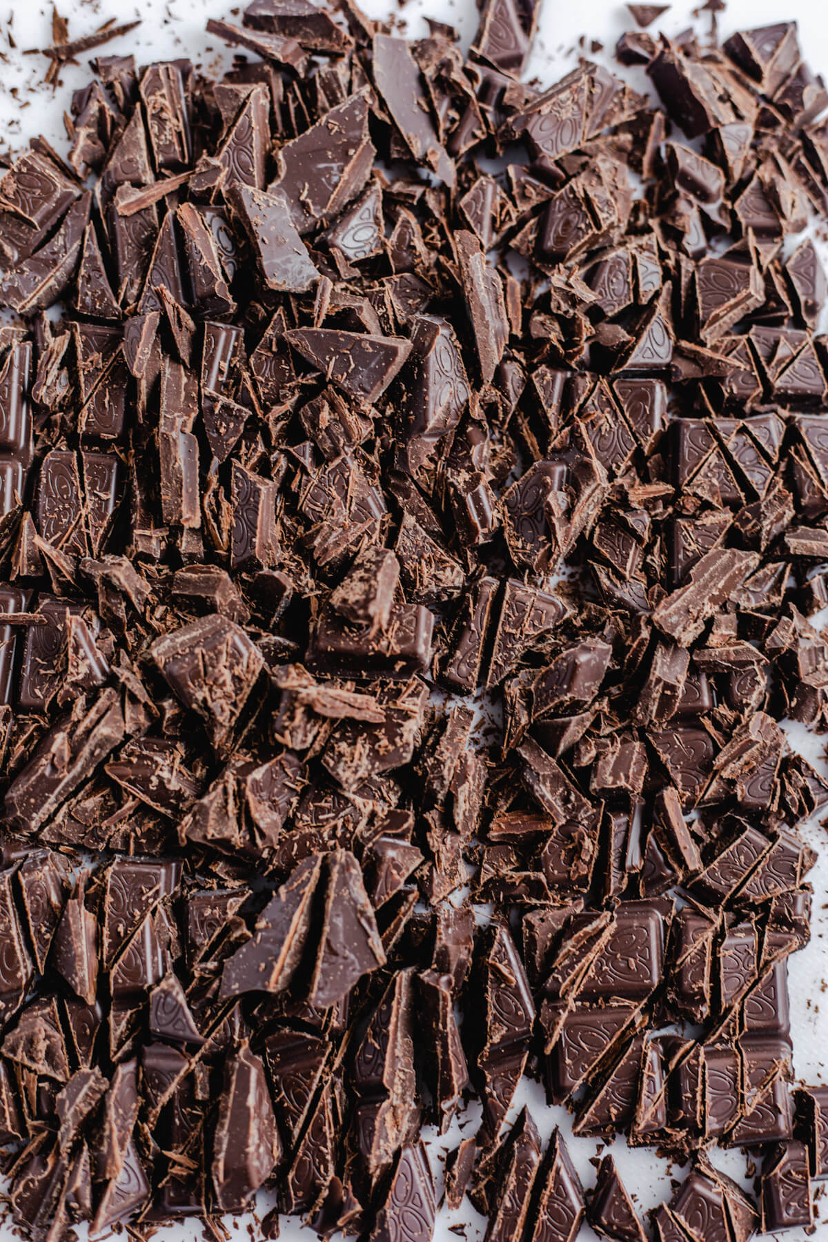 chopped dark chocolate