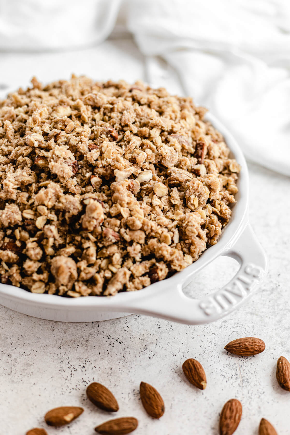 unbaked cherry crumble