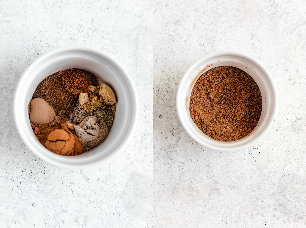 chai spice mix in a ramekin