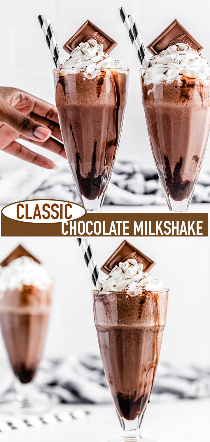 classic chocolate milkshake long pin image