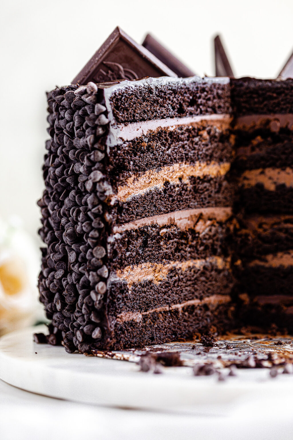 Ultimate 6-Layer Chocolate Fudge Cake | Queenslee Appétit