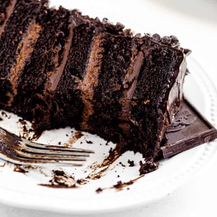 Layered Double Chocolate Cake Recipe