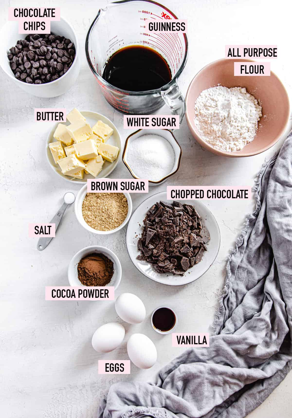 Guinness brownie ingredients