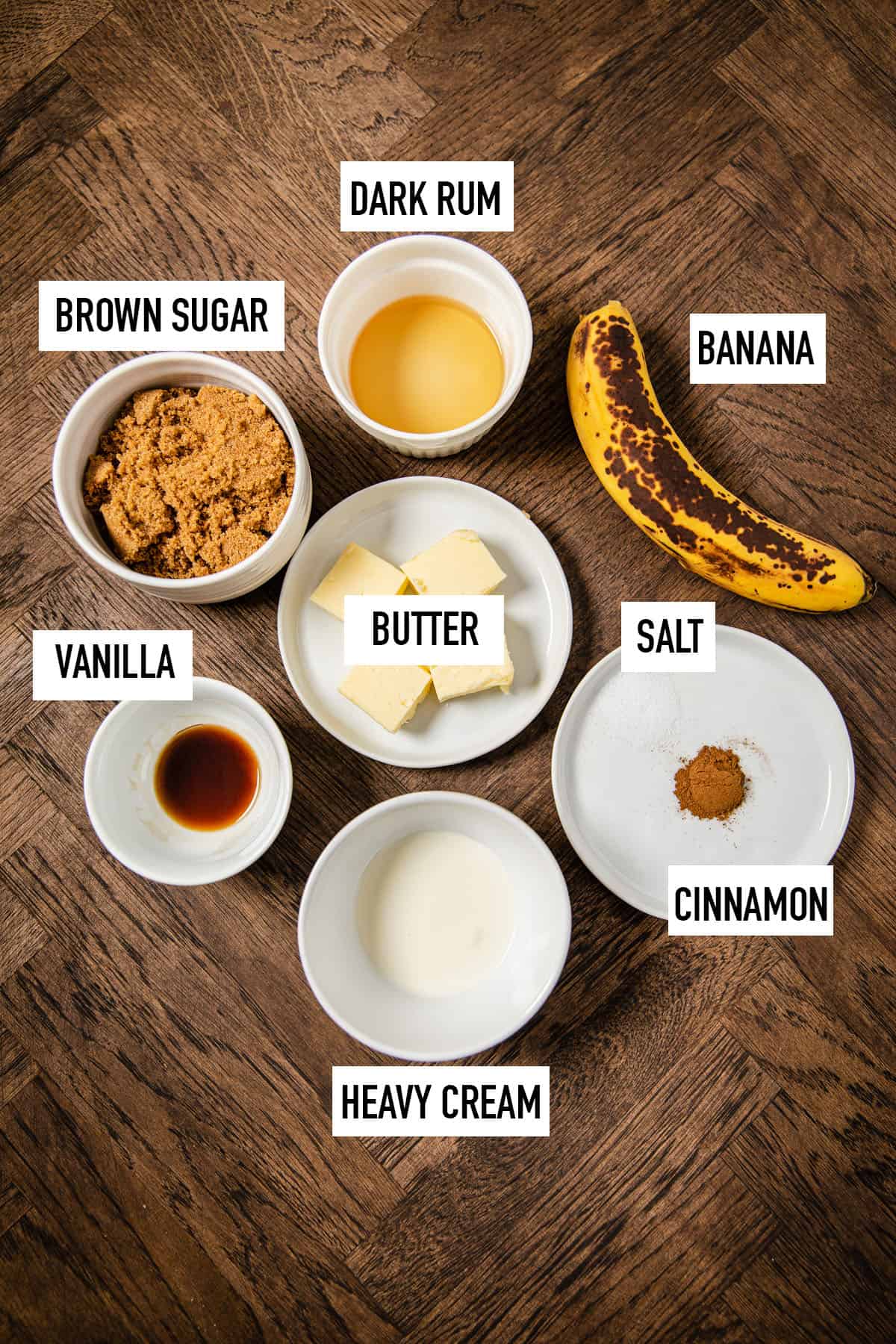 ingredients needed to make bananas foster