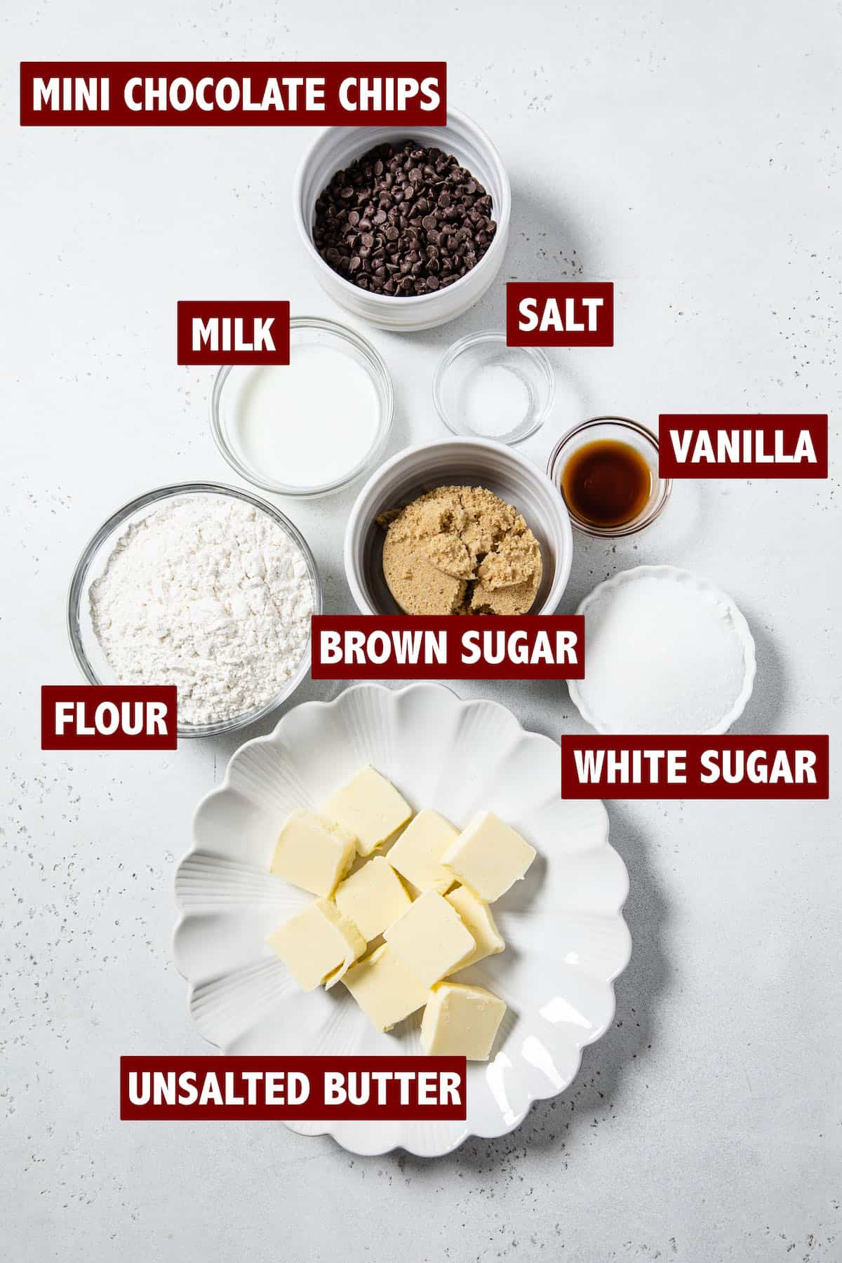 photo of edible cookie dough ingredients