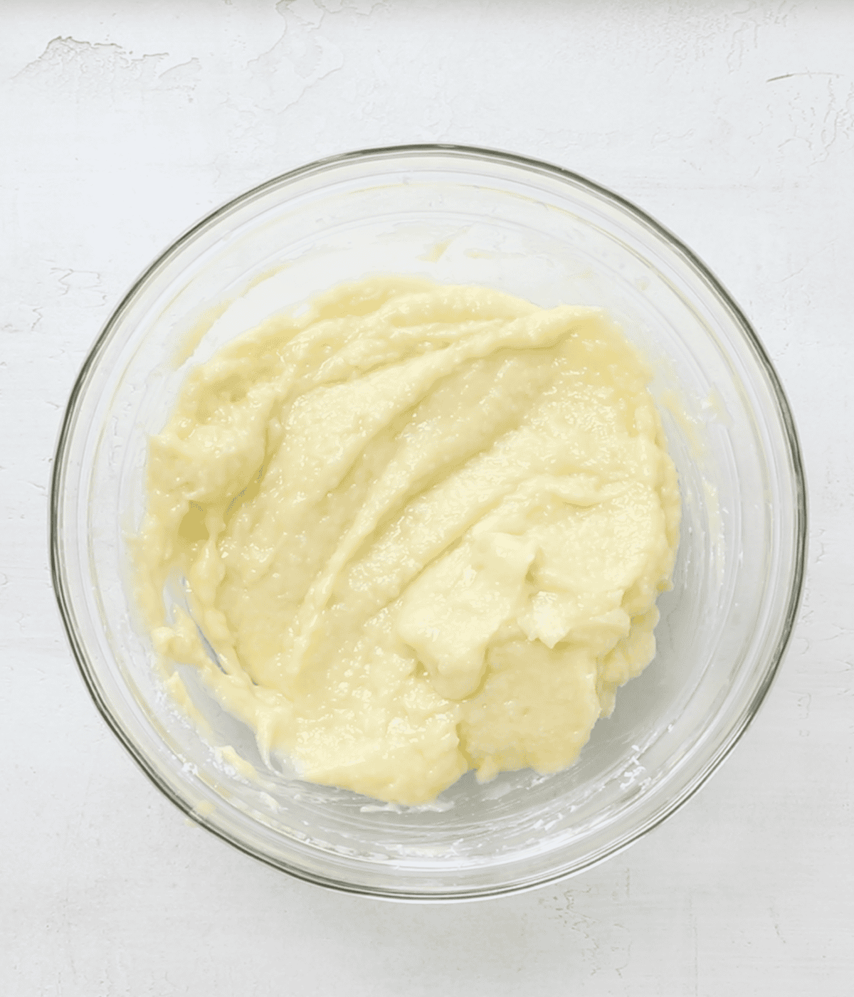 coconut custard in a small glass bowl